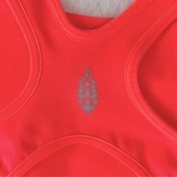 Free People Every Single Time Runsie Neon Coral Sz M/L - Picture 6 of 15